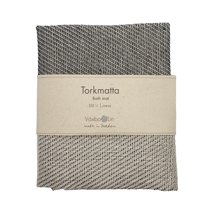 Badteppich_Torkmatta_schwarz_Leinen_Vaexbo_Lin_Mys_Shop