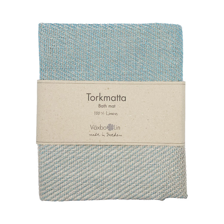 Badteppich_Torkmatta_tuerkis_Leinen_Vaexbo_Lin_Mys_Shop