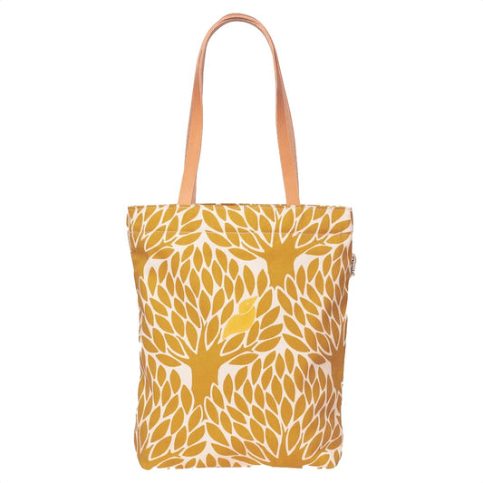 Tragetasche Gömställe gelb aus baumwolle von vorn