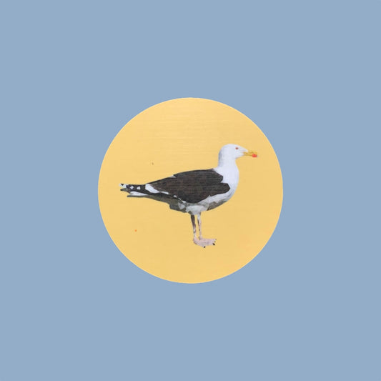 Glasuntersetzer Mantelmöwe von Plurr