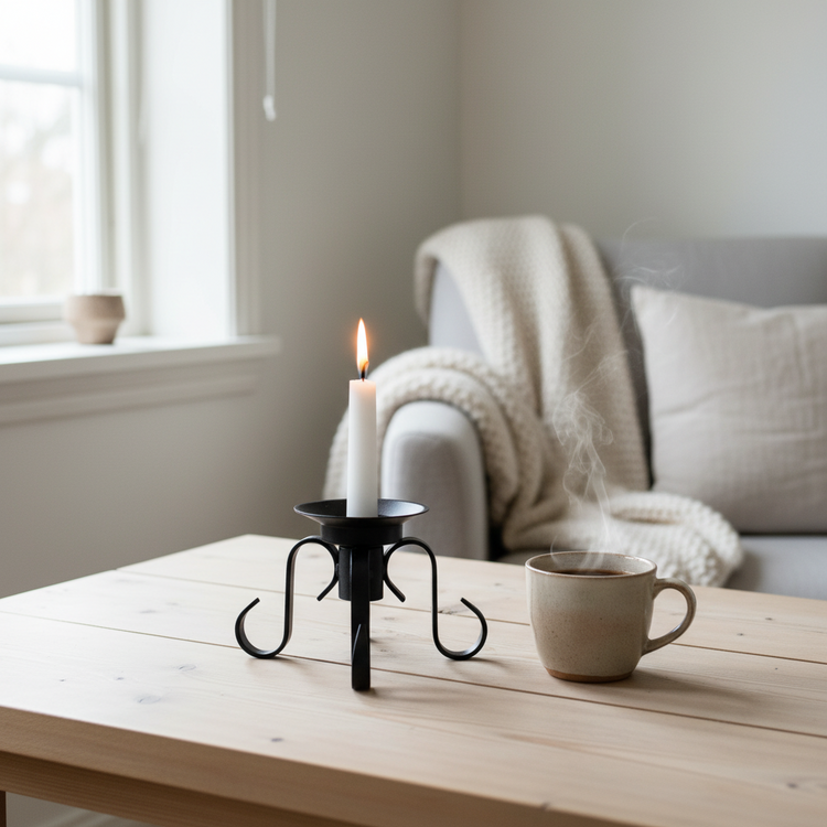 Kerzenhalter Metall „Vändbar“ schwarz