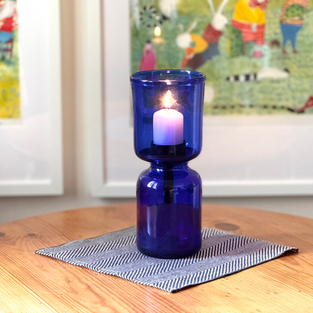 Windlicht Glas blau | Persson&Persson