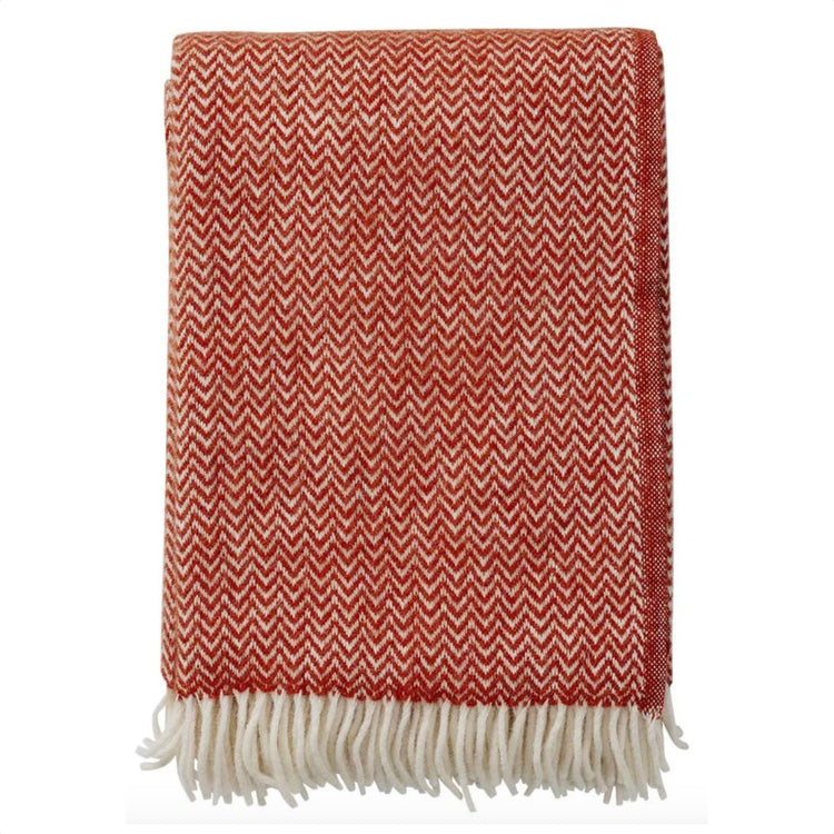 Klippan Wolldecke "Chevron"