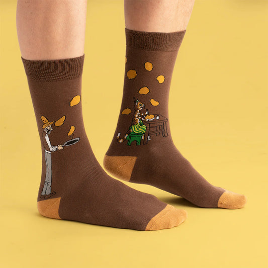 Socken Pettersson & Findus „Pfannkuchen wenden“ 80% Baumwolle, 15% Polyamid, 5% Elastan