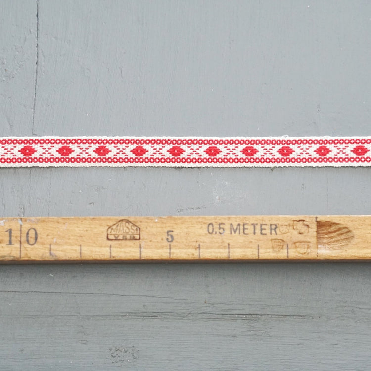 Band_Rhomben_rot_weiss_Baumwolle_Spegels_Mys-Shop