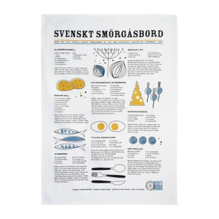 Schweden Handtuch Halbleinen „Smörgåsbord“