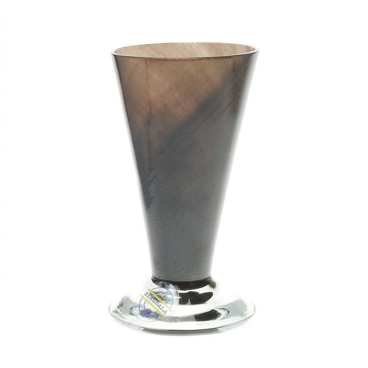 Schnapsglas in schwarz meliertem Dekor on Bergdaa hyttan erhältlich bei MYS