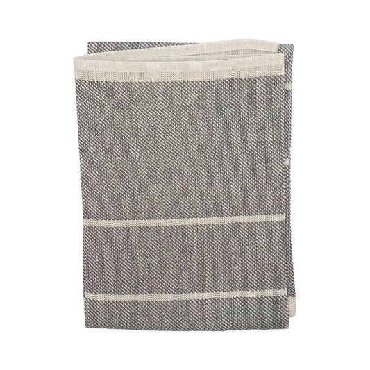 Handtuch Ingela aus Leinen vo Växo lin in anthrazit