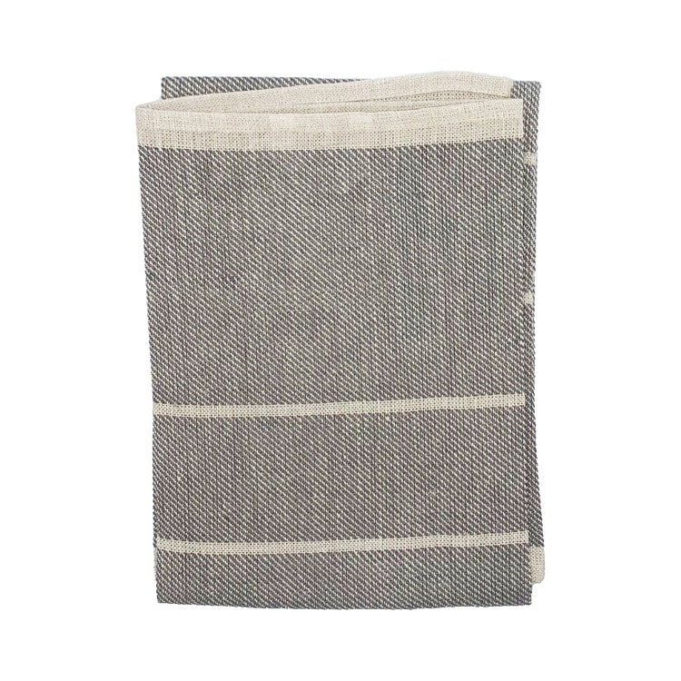 Handtuch Ingela aus Leinen vo Växo lin in anthrazit