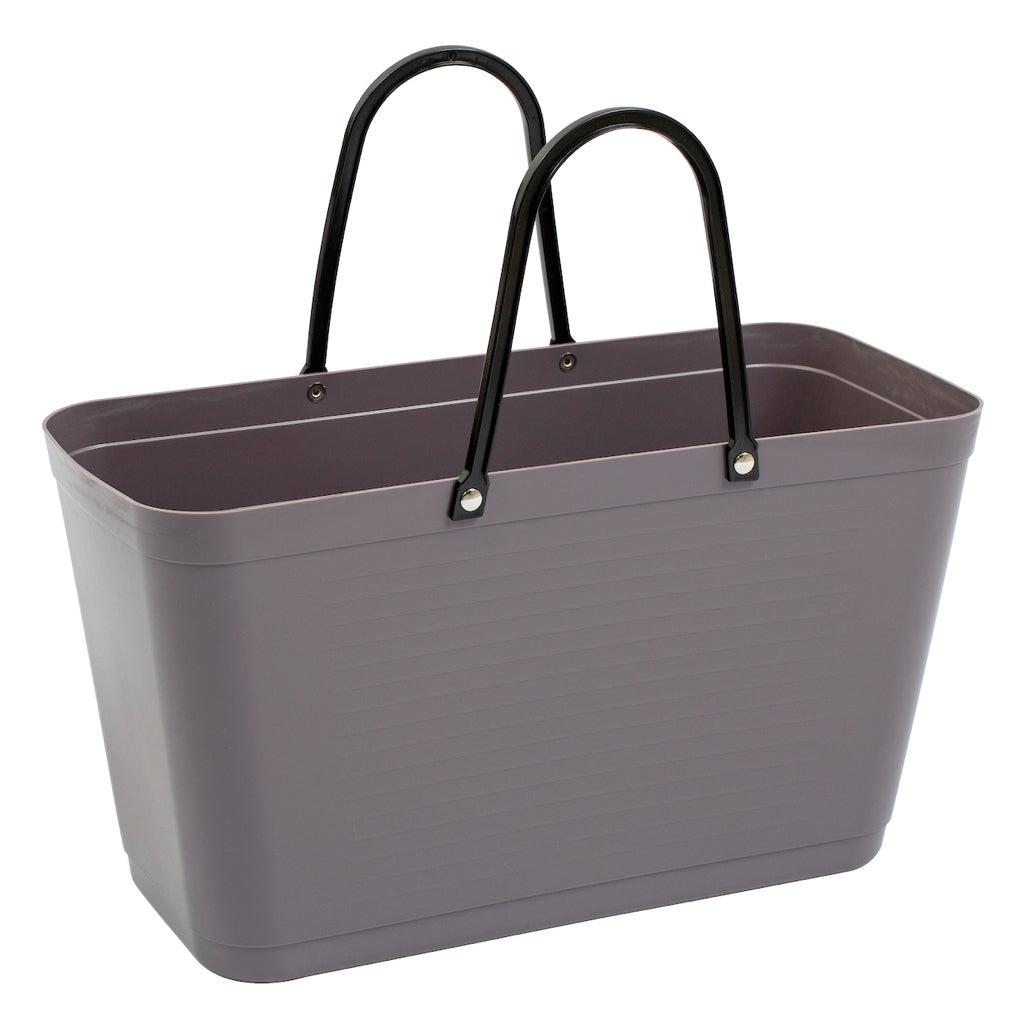 Hinza Einkaufstasche groß in pflaume mit zwei schwarzen Henkeln