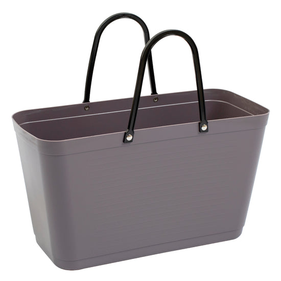 Hinza Einkaufstasche groß in pflaume mit zwei schwarzen Henkeln