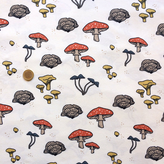 Bio Jersey Elvelyckan Pilze weiß Mys