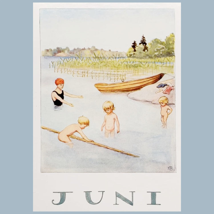 Postkarte "Årets saga" Elsa Beskow