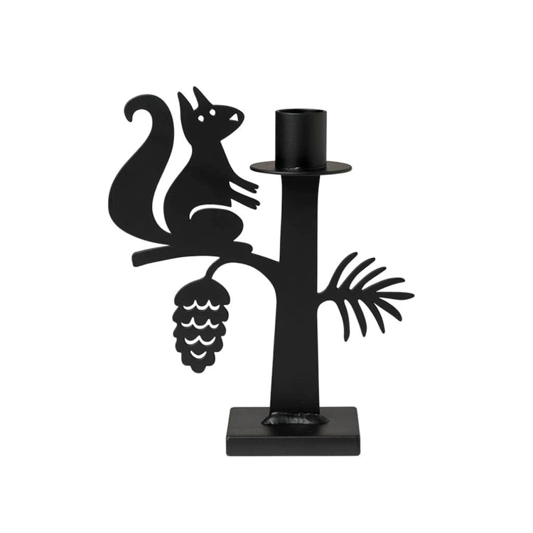 Kerzenhalter Metall Eichhörnchen