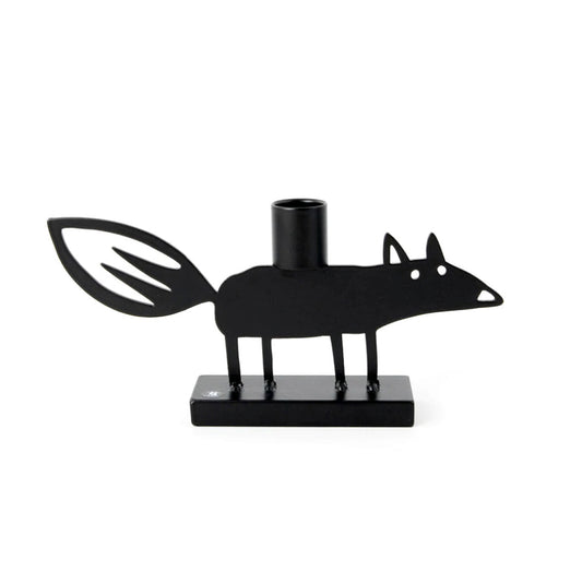 Bengt & Lotta Kerzenhalter Metall „Fuchs“ schwarz groß