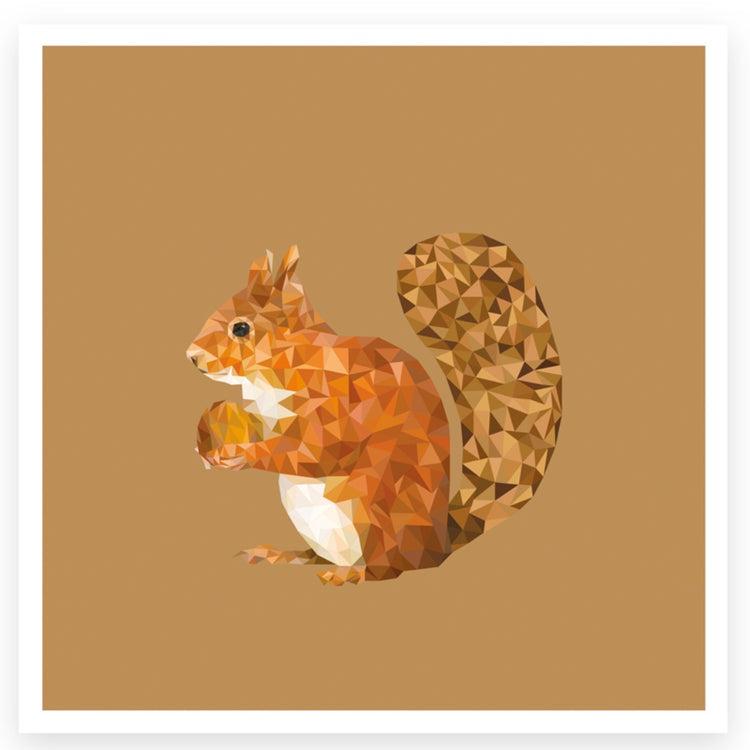 Klappkarte "Tiere in den Schären"