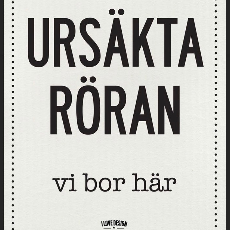 Schwedisches Spültuch Ursäkta Röran