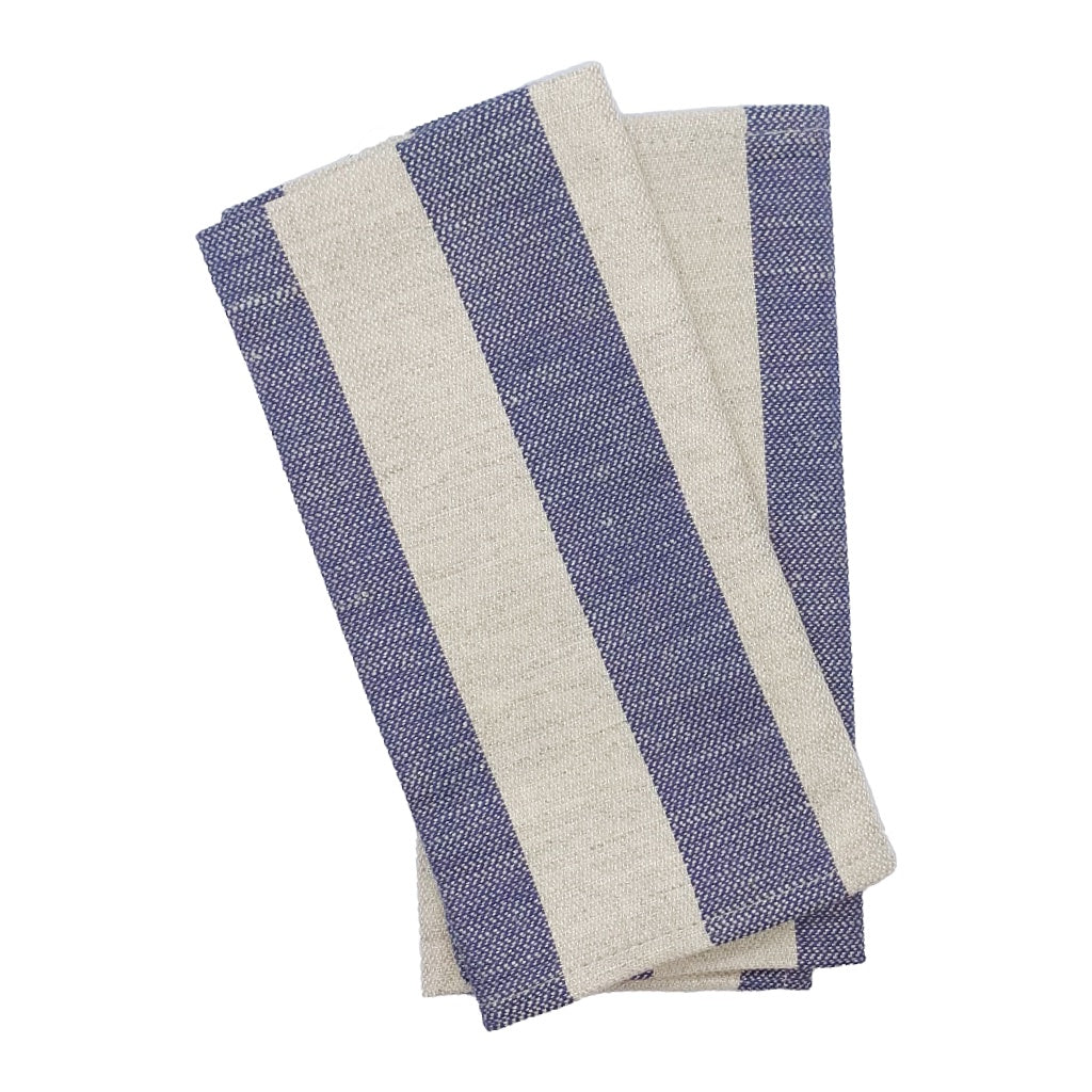 Serviette Halbleinen „Streifen“ 2er Set