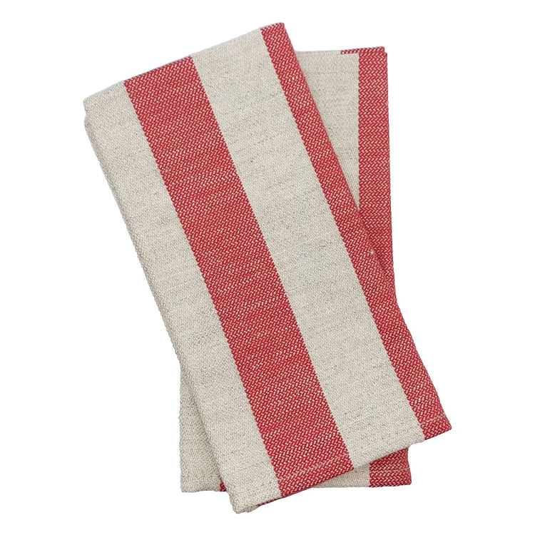 Serviette Halbleinen “Streifen“ 2er Set