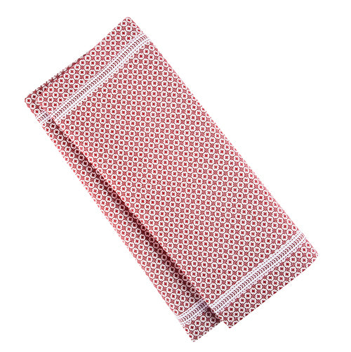 Tischläufer Baumwolle Destiny rot Shyness Interior
