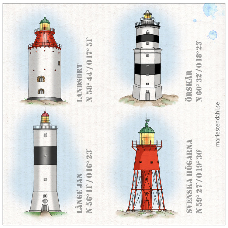 Schwammtuch "Leuchtturm"