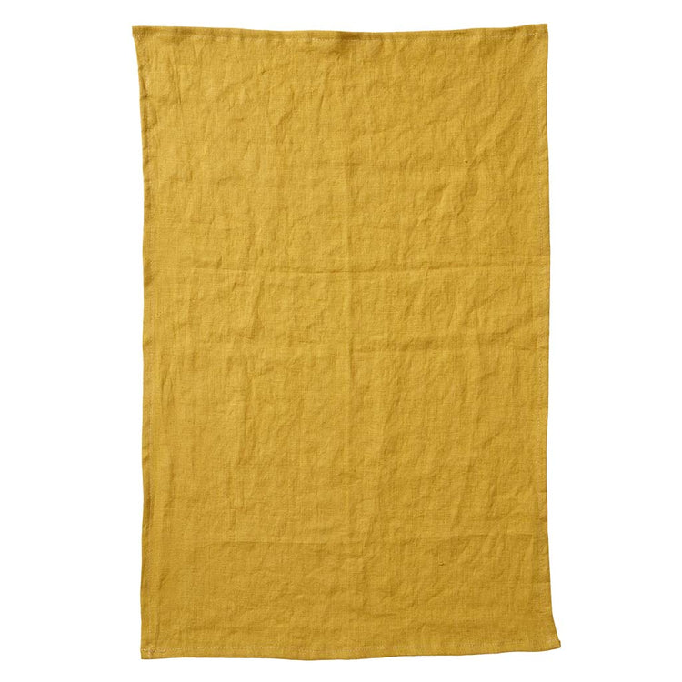 Handtuch/Geschirrtuch Leinen senf Klippan Mys-Shop