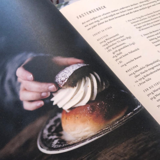 Ausschnitt aus My Feldts Buch mit einer Semla