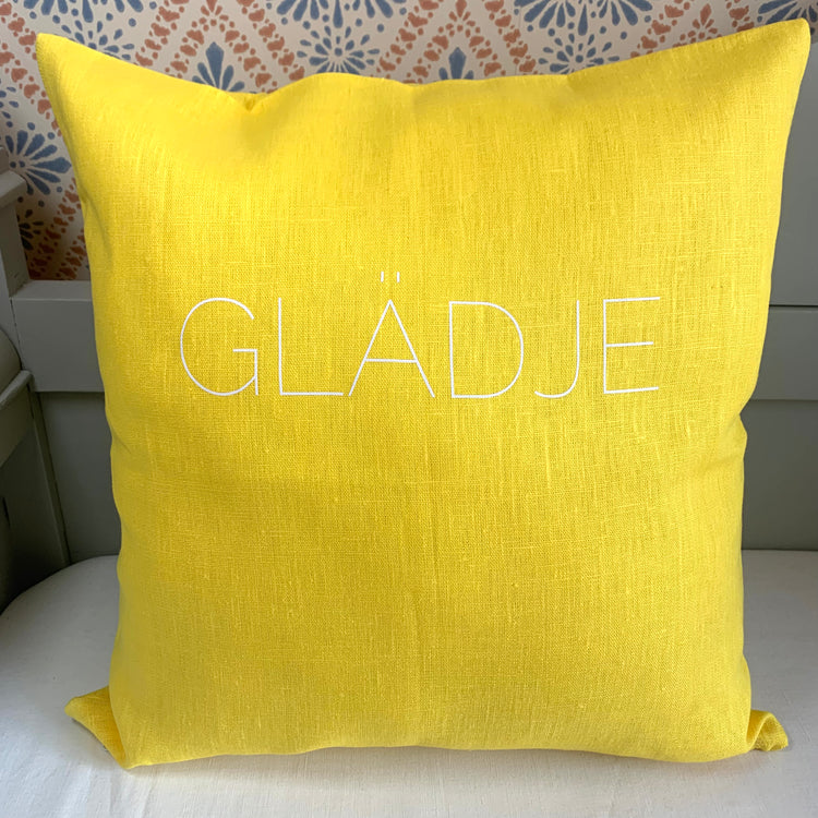 Kissenhülle „Glädje” Leinen