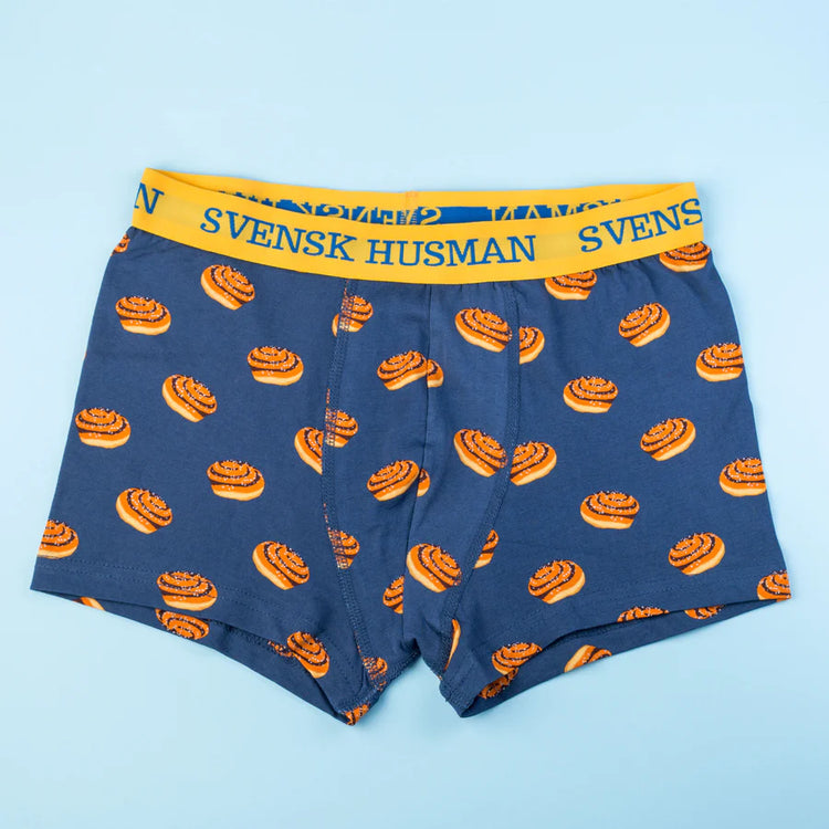 Boxershorts ”Zimtschnecke” Größe L, 95 % Baumwolle, 5 % Elastan