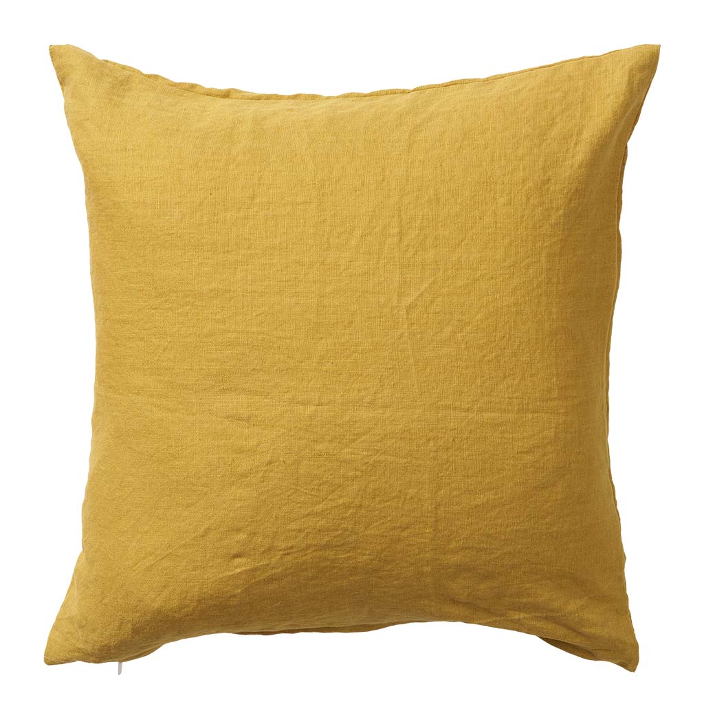 Kissen Linn senf Leinen Klippan Mys-Shop