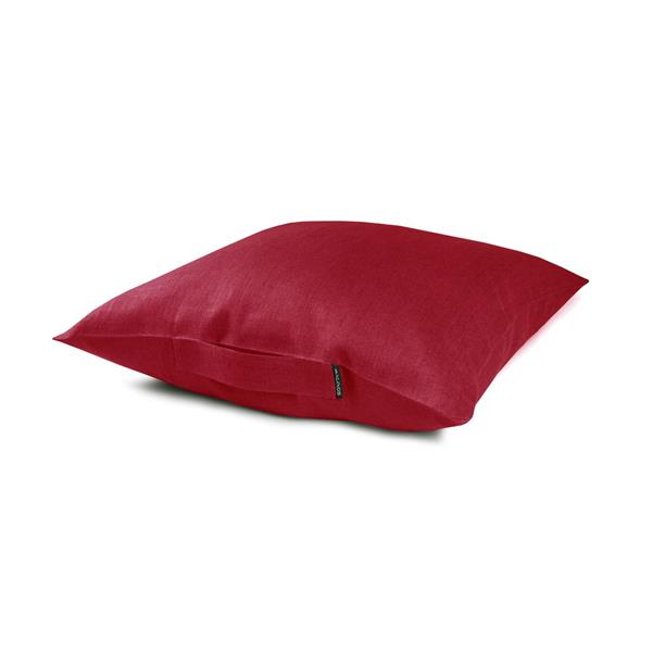 Kissenhülle "Struktur" Leinen - schwedenroth