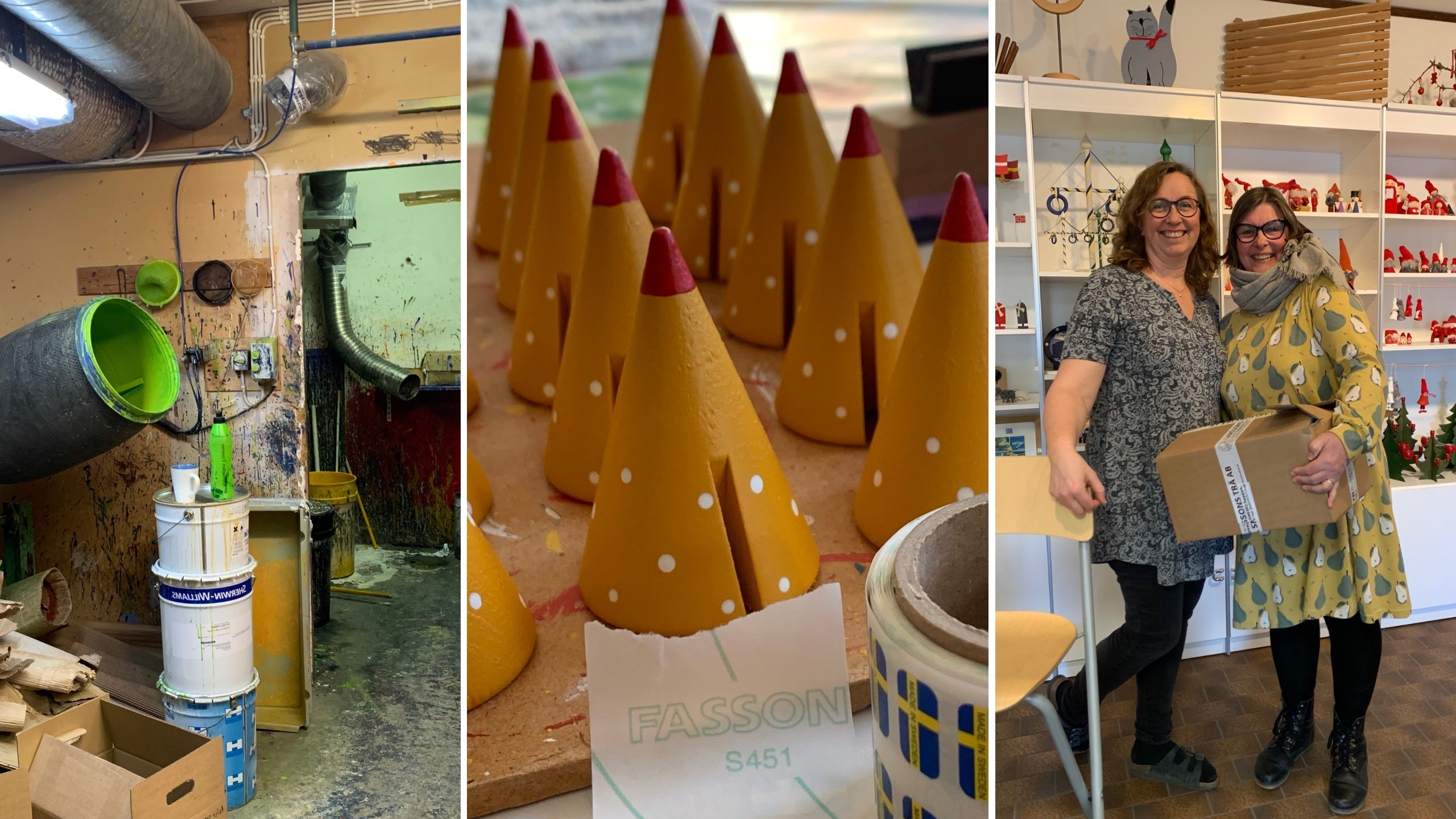 Bilder aus Larssons Fabrik und Ia mit Antje