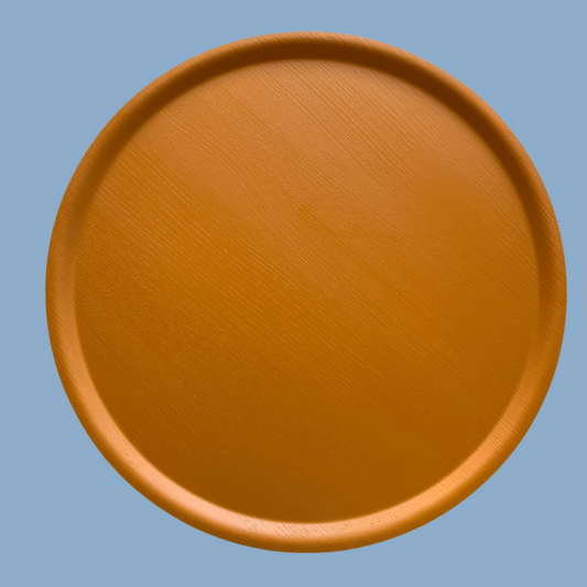 Bengt & Lotta Holztablett rund „Wood“ sandgelb