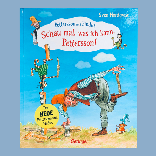Titelseite des Buches Schau mal, Pettersson, was ich kann! von Sven Nordqvist