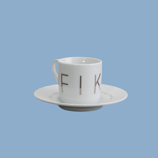 Espressotasse Porzellan "Fika" mit Untertasse