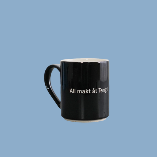 Tasse Steingut Astrid Lindgren „All makt åt Tengil vår befriare”