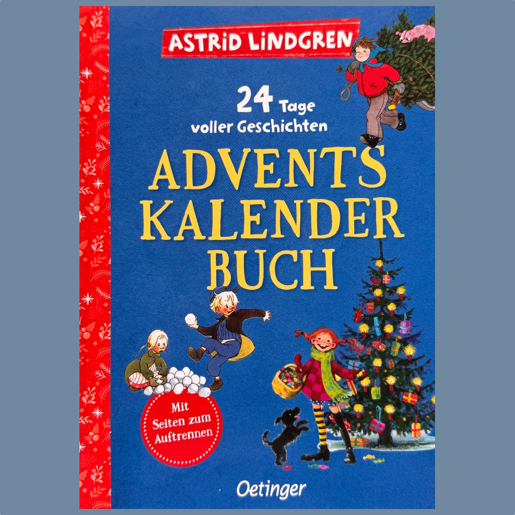 Vorderseite des Astrid Lindgren Adventskalenderbuches