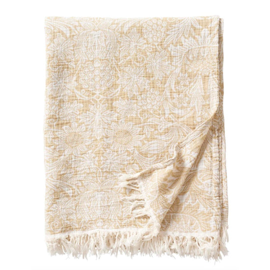 Baumwolldecke_Sunflower_golden_Klippan_Yllefabrik_Mys_Shop