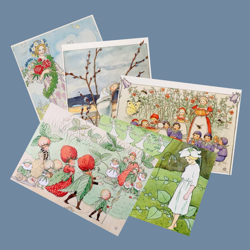 Postkarten Set "Blumenkinder" Elsa Beskow