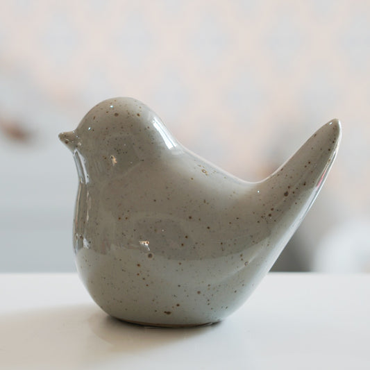 Dekofigur Keramik Vogel "Herman" groß natur