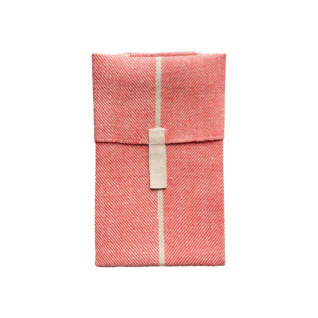 Handtuch Lilla Märta aus Leinen in rot von Växbo lin erhältlich bei Mys