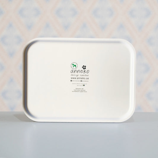 Rückseite des Tabletts mit Anneko Logo