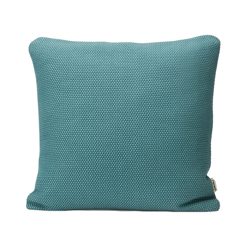 Kissen Heavy Weave aus Baumwolle in petrol 