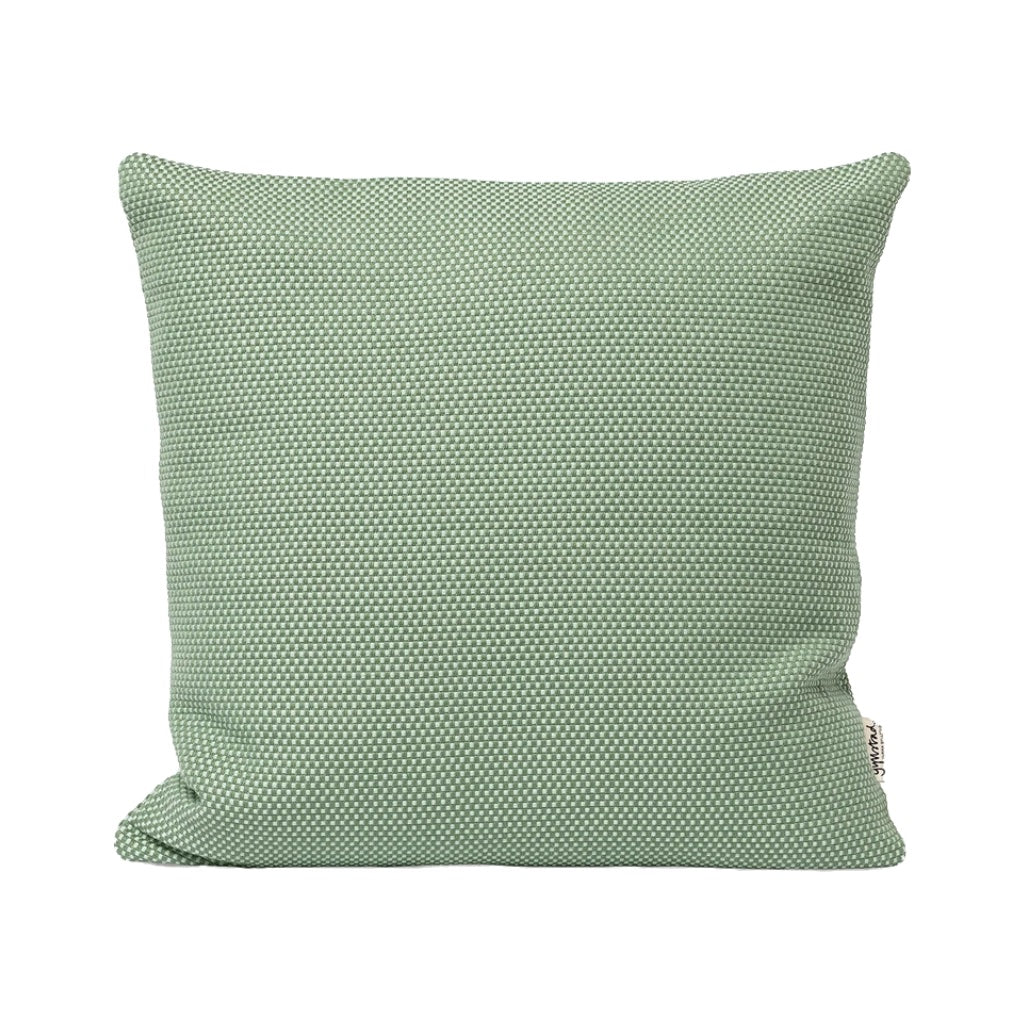 Kissen Heavy Weave aus Baumwolle in pistaziengrün