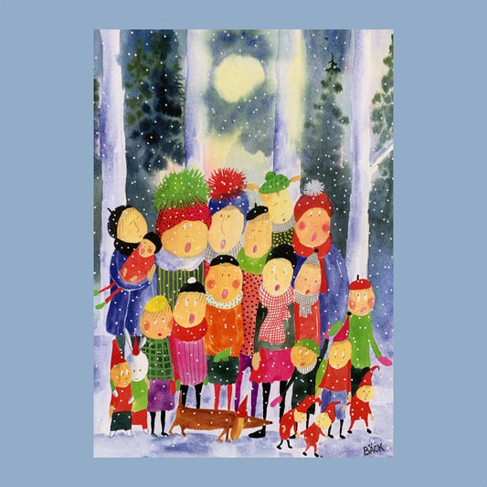 Kunstpostkarte „Weihnachtschor“ Ann-Marie Bäck