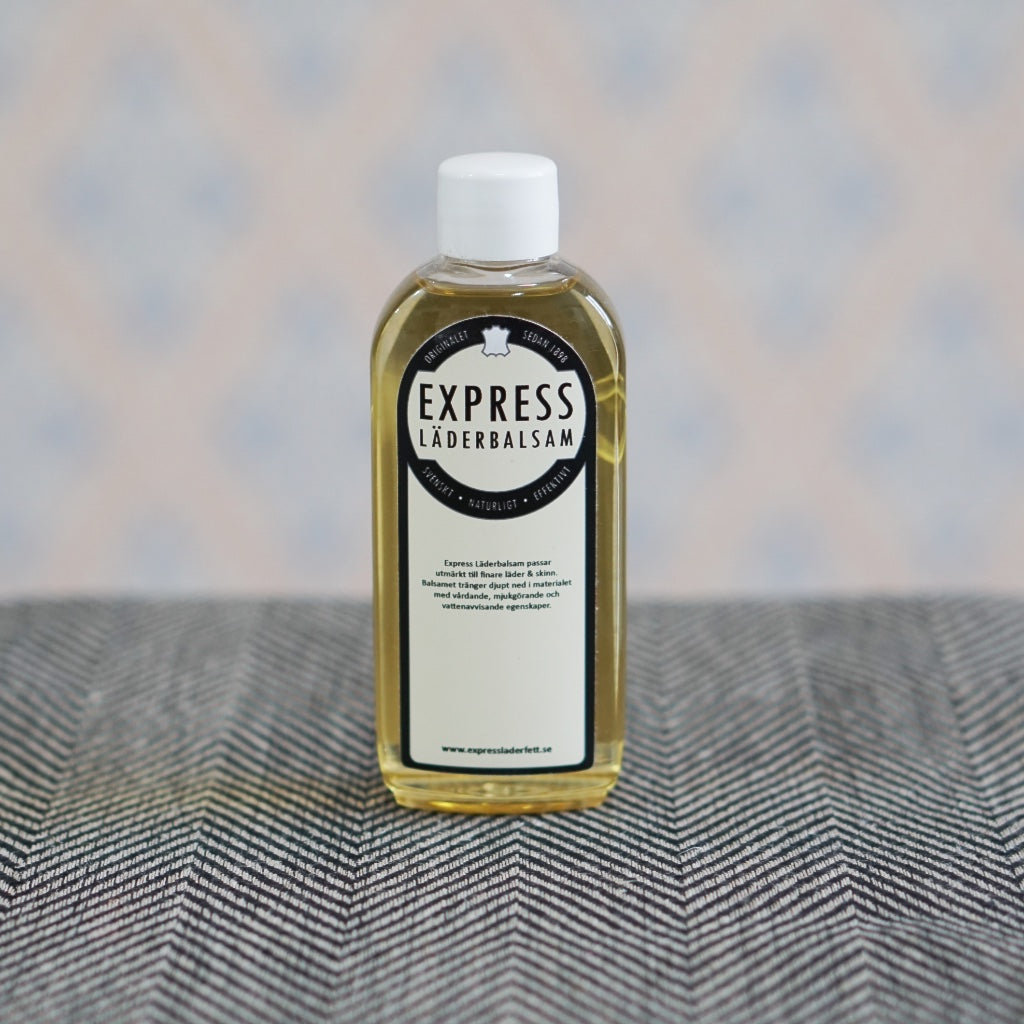 Flasche mit Express Lederbalsam aus Umeå 