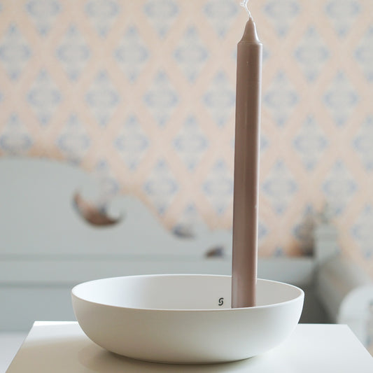 Kerzenhalter Lidatorp aus Keramik in weiß von Storefactory erhältlich bei MYS
