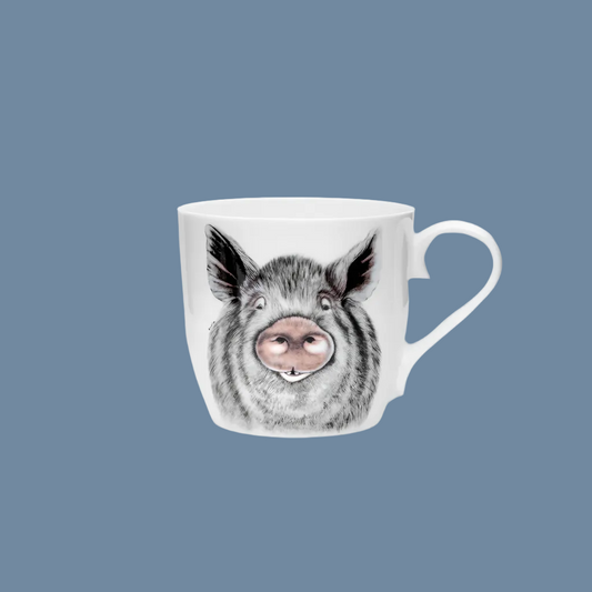 Porzellantasse Schwein Charlotte Nicolin 