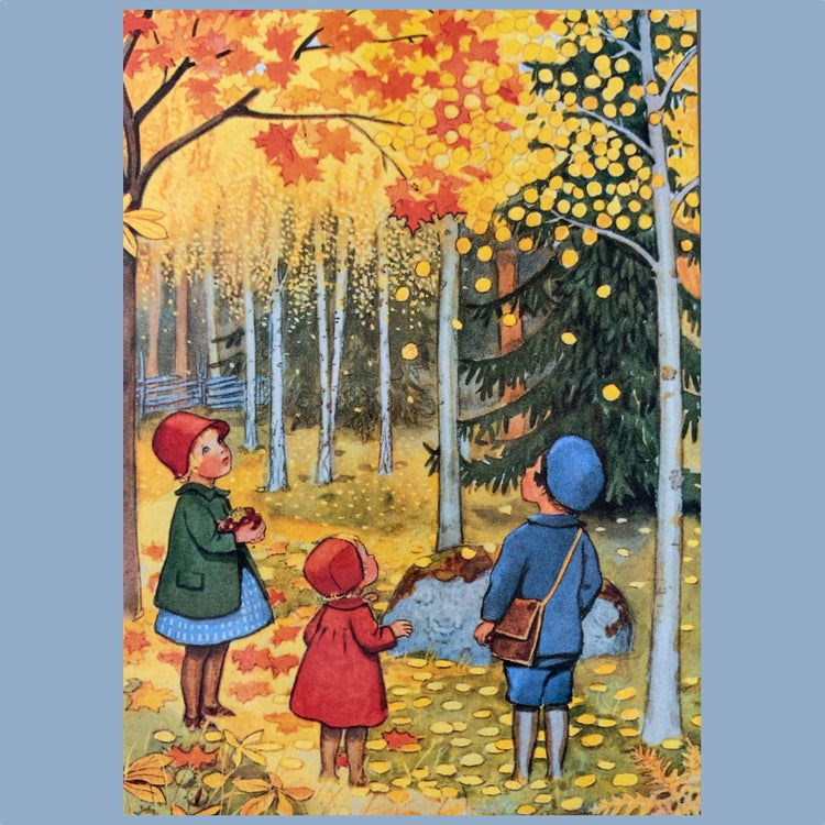 Postkarte "Herbst" Elsa Beskow