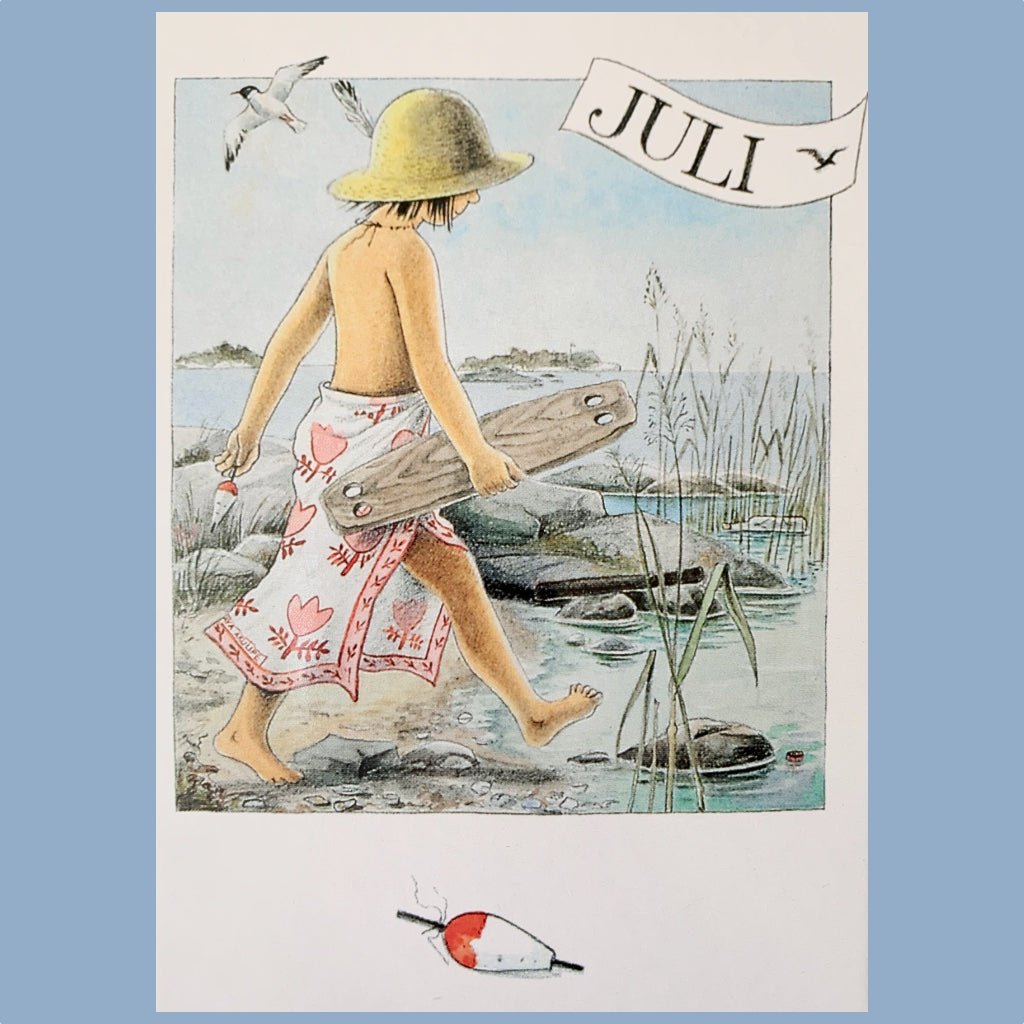 Postkarte Linneas Jahrbuch Juli